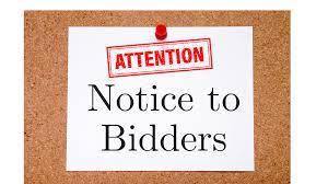 Notice to Bidders NHS Baseball Building
